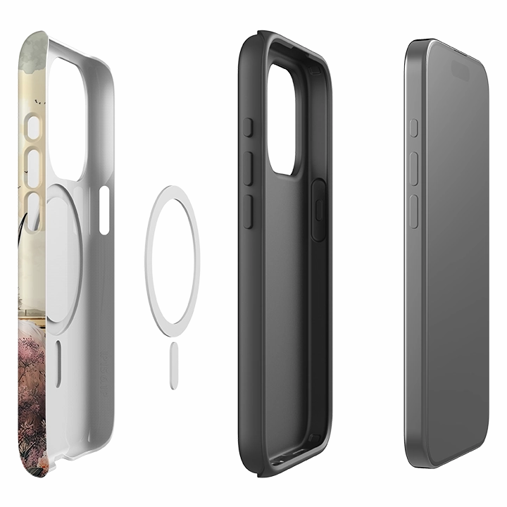 iPhone MagSafe Tough Case - Highland Cow IV Elegant Surface Texture Elegant Edge