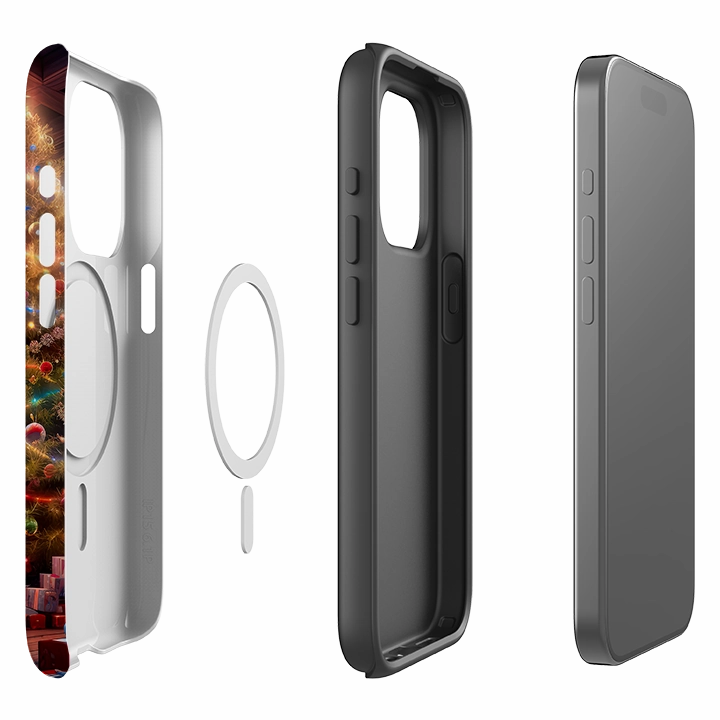 Light Finish iPhone MagSafe Tough Case -  Holly Jolly Christmas II