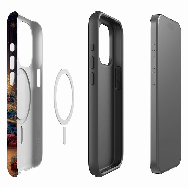 Long Lasting iPhone MagSafe Tough Case -  Holly Jolly Christmas