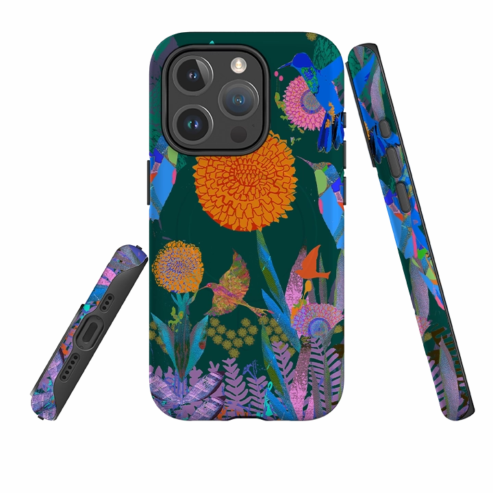 iPhone MagSafe Tough Case -  Hummingbird Forest By Tiffany Lynch Professional Look