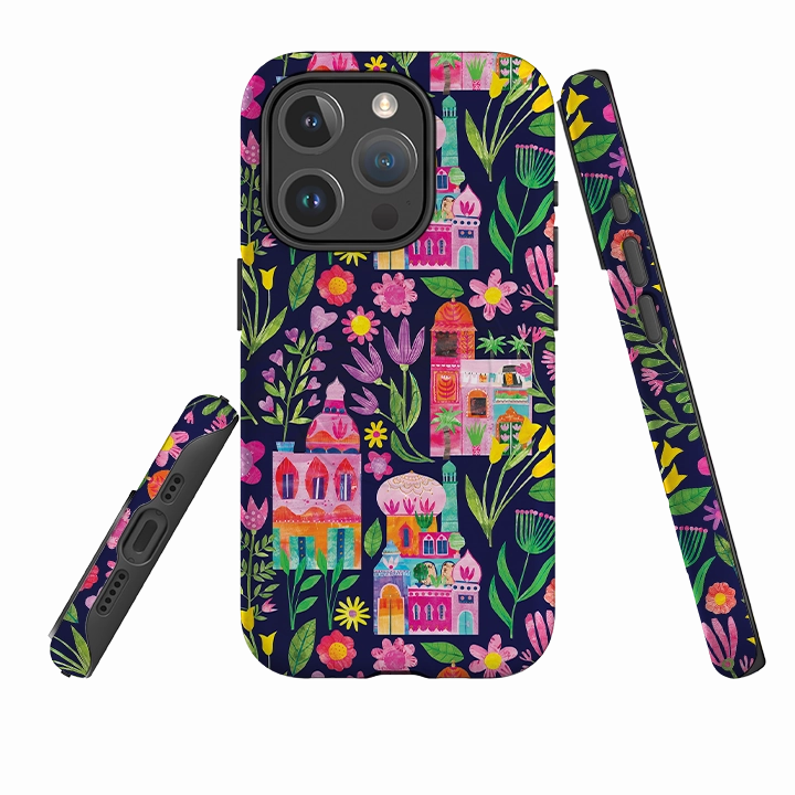 iPhone MagSafe Tough Case - Indian Summer Dark By Tracey English Perfect Fit