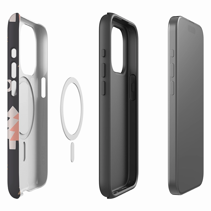 iPhone MagSafe Tough Case -  Jolly Xmas Stylish frame Minimal Frame