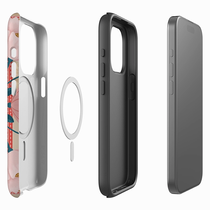 Sleek Feel Rugged Build Texture iPhone MagSafe Tough Case - Leda By Nina Pace