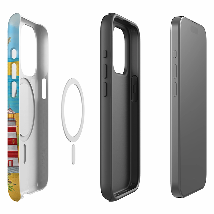 iPhone MagSafe Tough Case - Light House By Natalie Pedetti Prack Stylish Look Rugged Frame