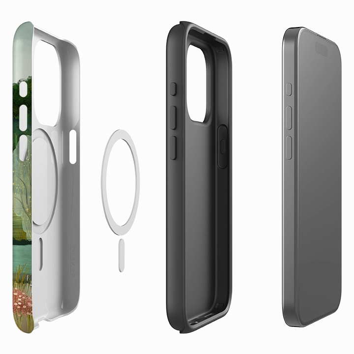 Rugged Texture Soft touch finish iPhone MagSafe Tough Case -  Lightening Bugs By Katherine Quinn