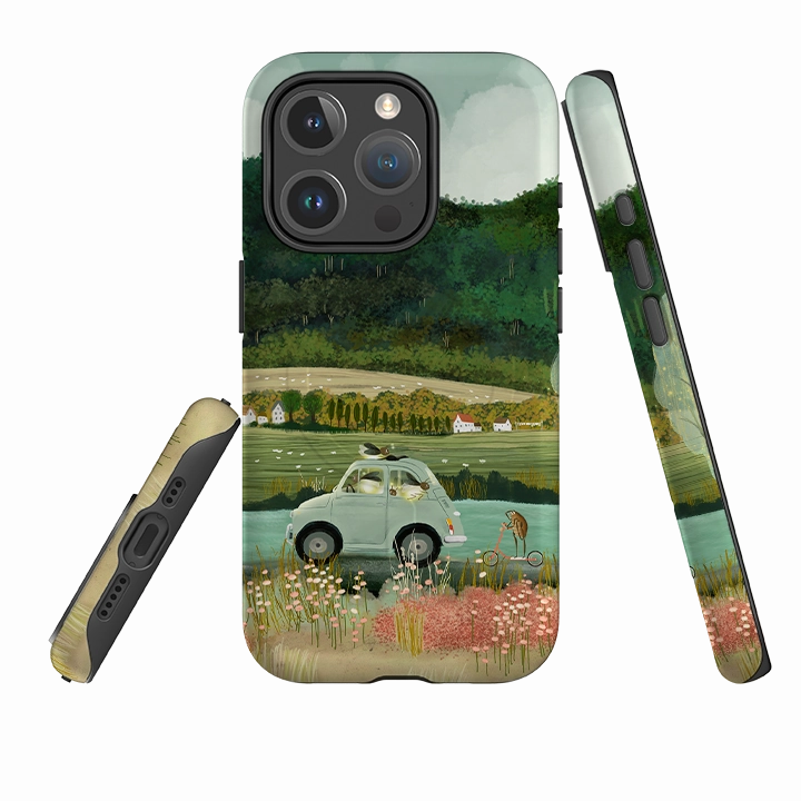iPhone MagSafe Tough Case -  Lightening Bugs By Katherine Quinn Smooth Look Soft Frame