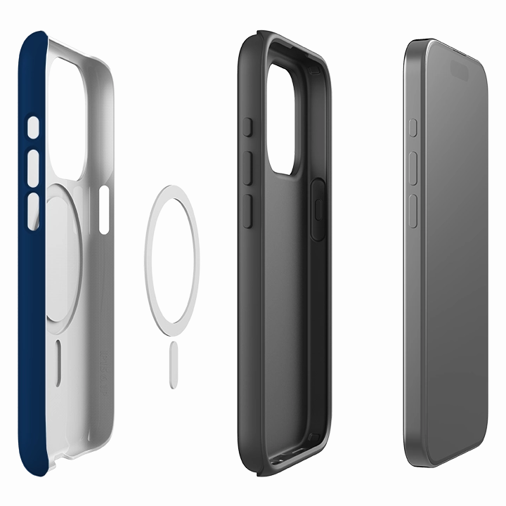 Matte Surface iPhone MagSafe Tough Case -  London Blue