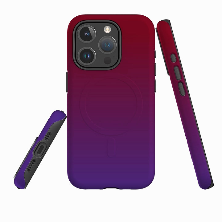 Hybrid Pattern iPhone MagSafe Tough Case - Luminous By Kitty Joseph