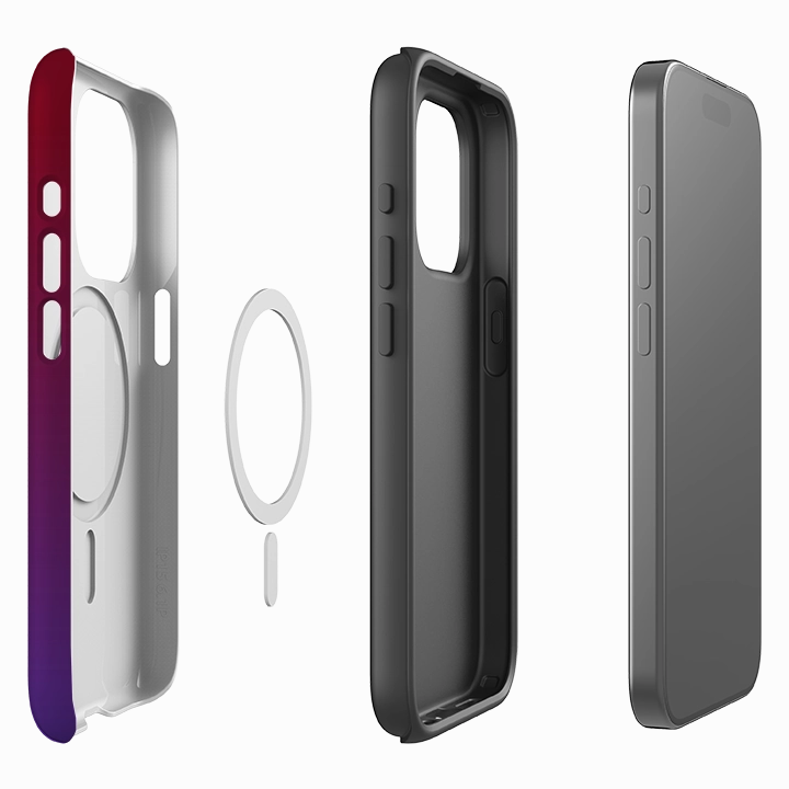 iPhone MagSafe Tough Case - Luminous By Kitty Joseph Scratch Block Modern Look