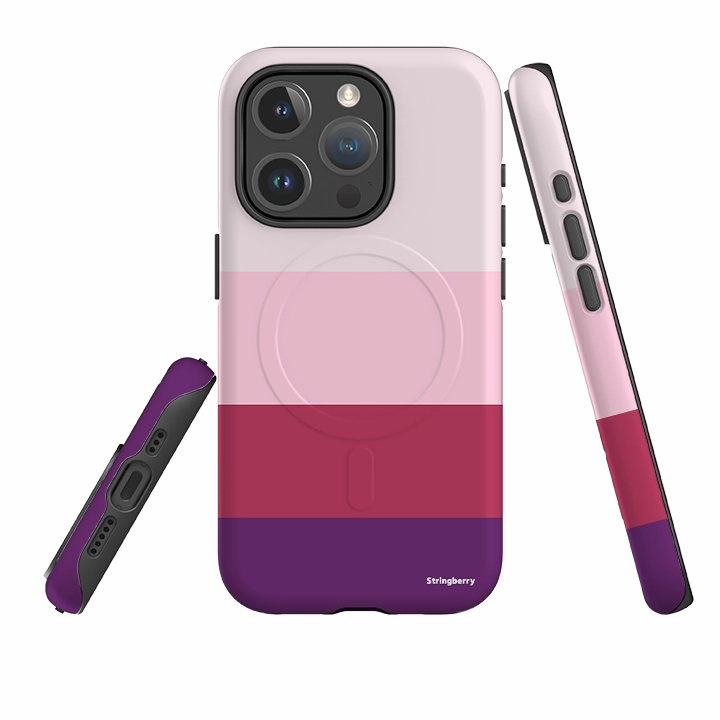 Screen Bumper iPhone MagSafe Tough Case - Lyon Chroma