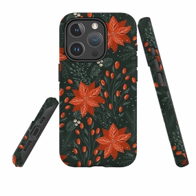 Rugged Design Shock Cushion iPhone MagSafe Tough Case -  Magic Of The Holidays