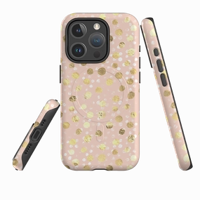 iPhone MagSafe Tough Case -  Marble Dots II (case does not glitter) Compact Shell