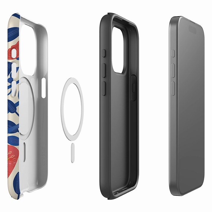 Hybrid Pattern Texture iPhone MagSafe Tough Case - May II By Nina Pace