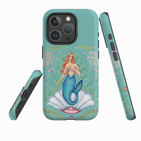 iPhone MagSafe Tough Case -  Mermaid By Catherine Rowe Matte Detail