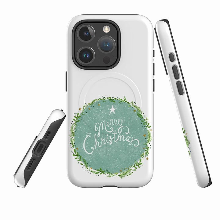 Luxury Appeal Non Slip iPhone MagSafe Tough Case -  Merry Christmas By Katherine Quinn