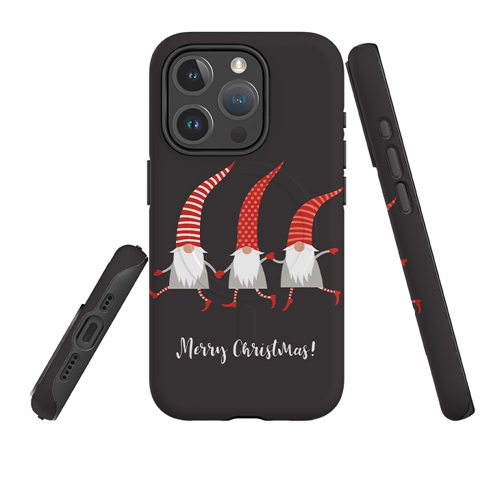 Rugged Frame Bold Look iPhone MagSafe Tough Case - Merry Christmas