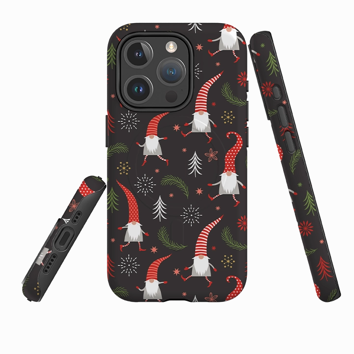 Soft Feel iPhone MagSafe Tough Case - Merry Xmas Pattern