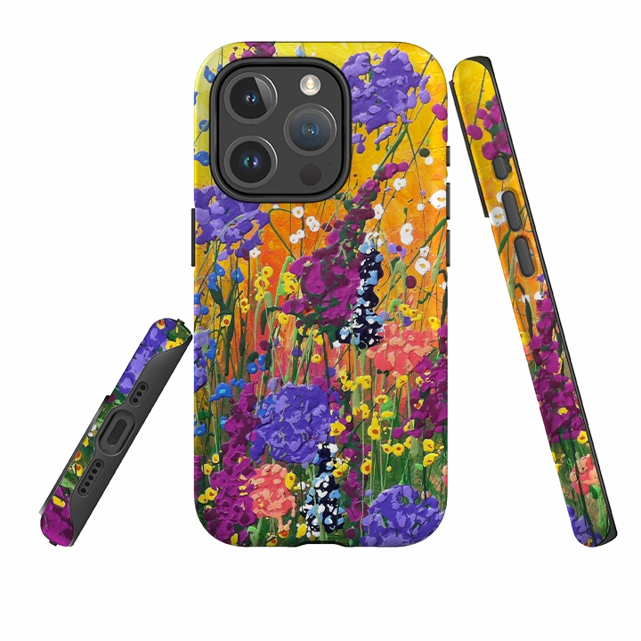 iPhone MagSafe Tough Case - Morning Glory By Linda Calvert Jacobson Minimal Texture