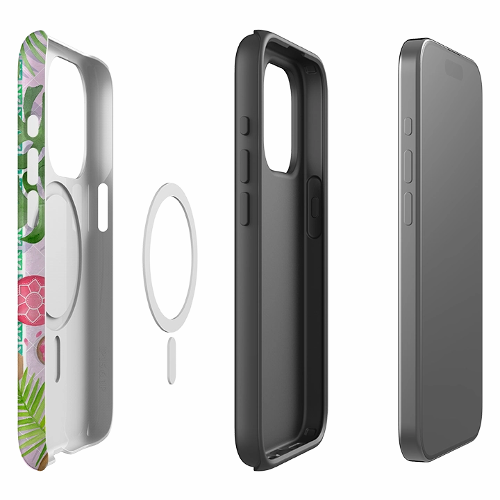 iPhone MagSafe Tough Case - Morocco Pool Leopard By Bex Parkin Gloss Touch