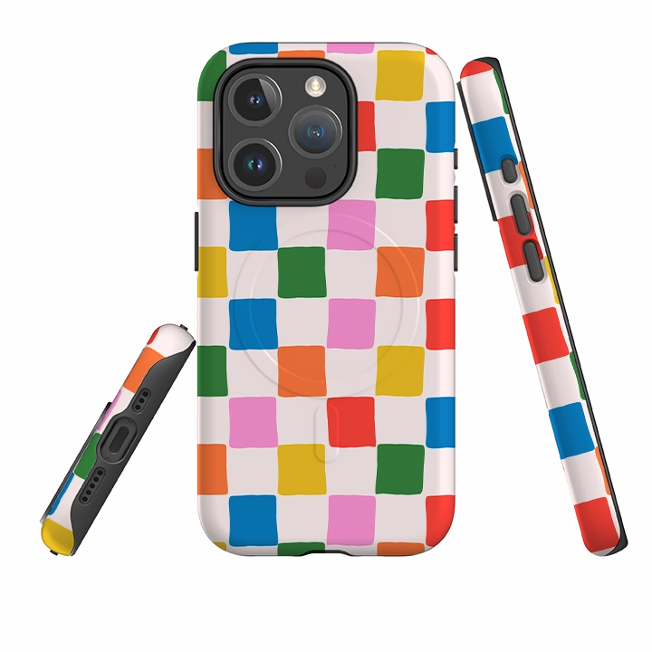 Compact Edge iPhone MagSafe Tough Case -  Multi Tiles