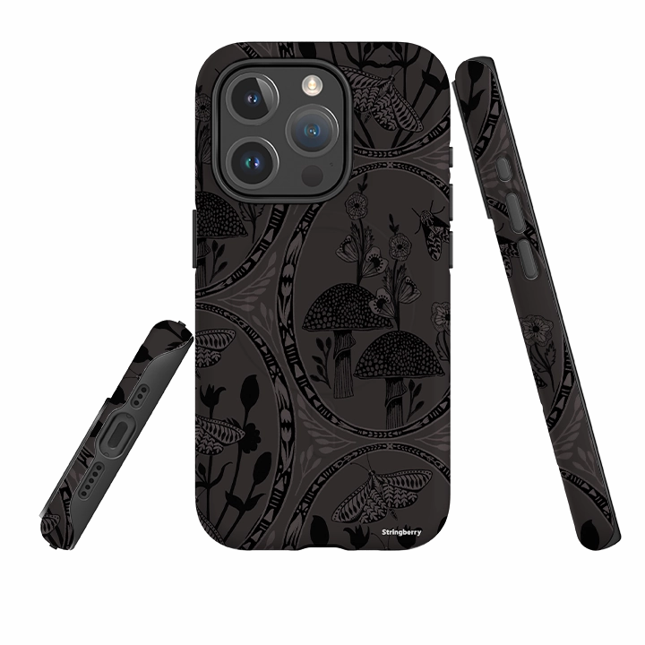 iPhone MagSafe Tough Case -  Mushrooms By Nina Pace Edge Shield