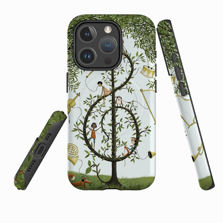 iPhone MagSafe Tough Case - Music Tree By Maja Lindberg Travel Companion