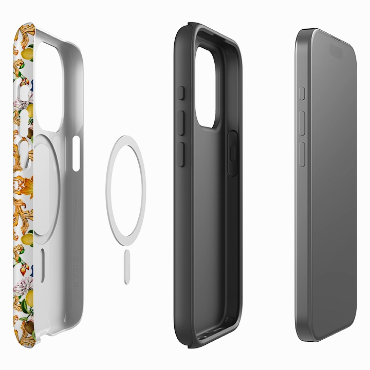 iPhone MagSafe Tough Case - Naples Pattern Shock Layer Scratch Resistant