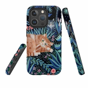 iPhone MagSafe Tough Case - Night Cats By Mary Stubberfield Modern Accessory