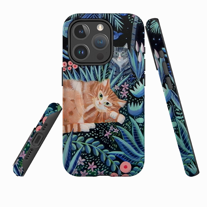 iPhone MagSafe Tough Case - Night Cats By Mary Stubberfield Modern Accessory