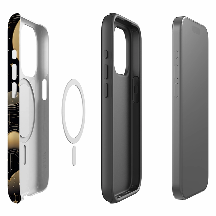 Polished Touch iPhone MagSafe Tough Case - Night Clouds II