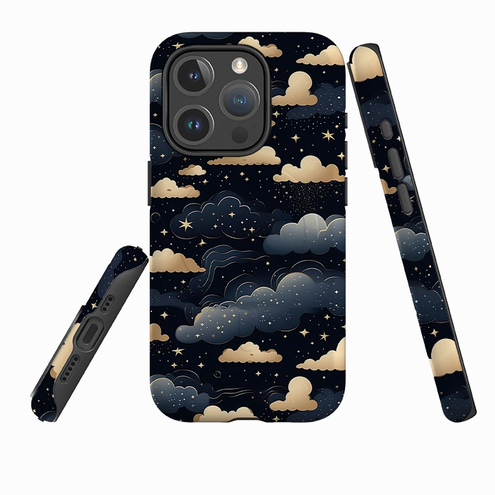 Color Layer iPhone MagSafe Tough Case - Night Clouds