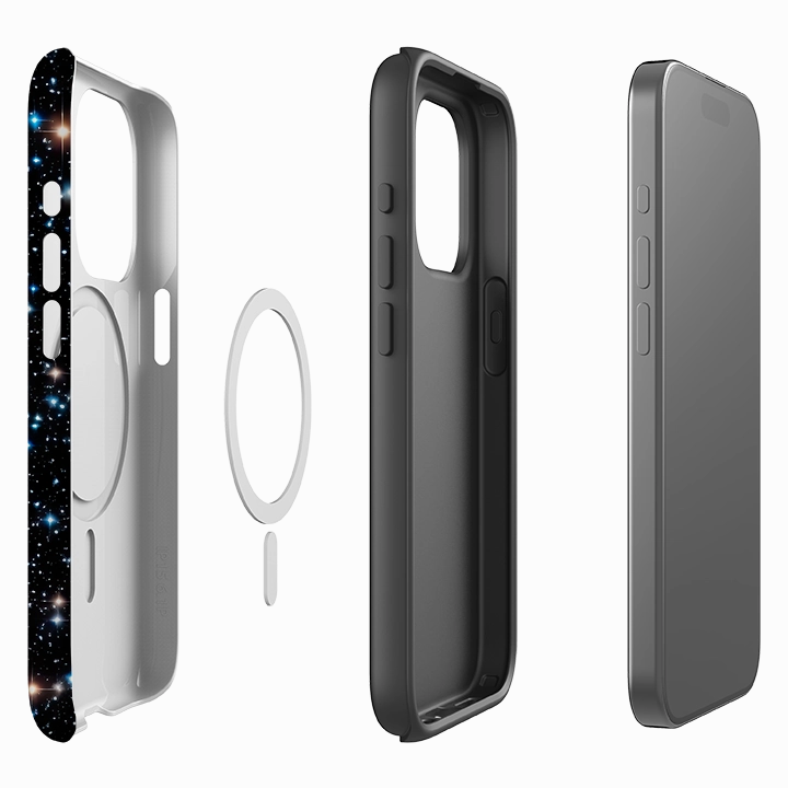 iPhone MagSafe Tough Case - Night Sparkle II (Case does not glitter) Minimal Feature Minimal Pattern Texture