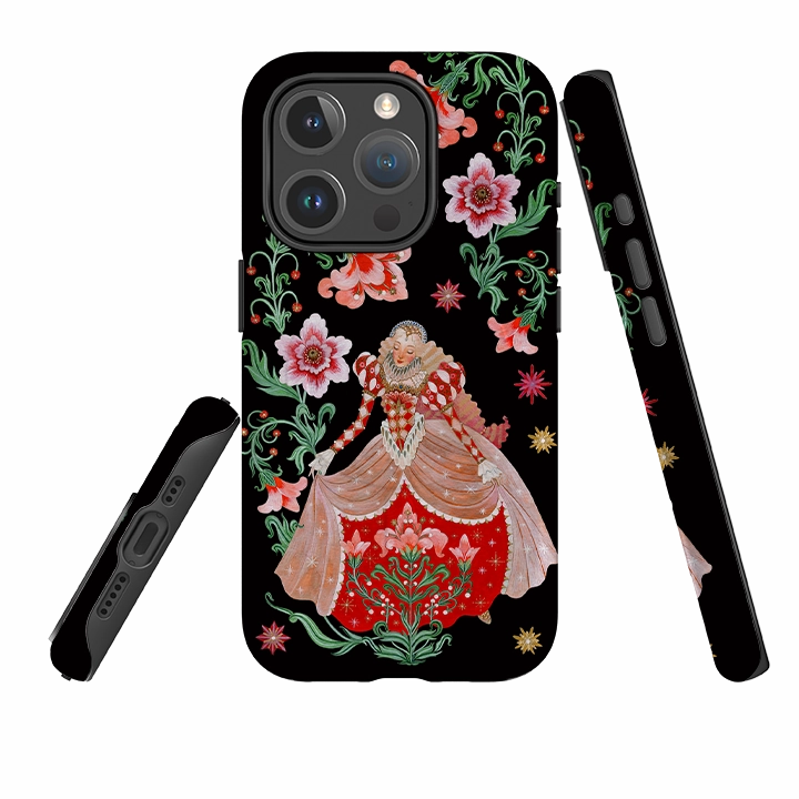 Protective Texture Finish iPhone MagSafe Tough Case - Nine Ladies Dancing By Maria Matos