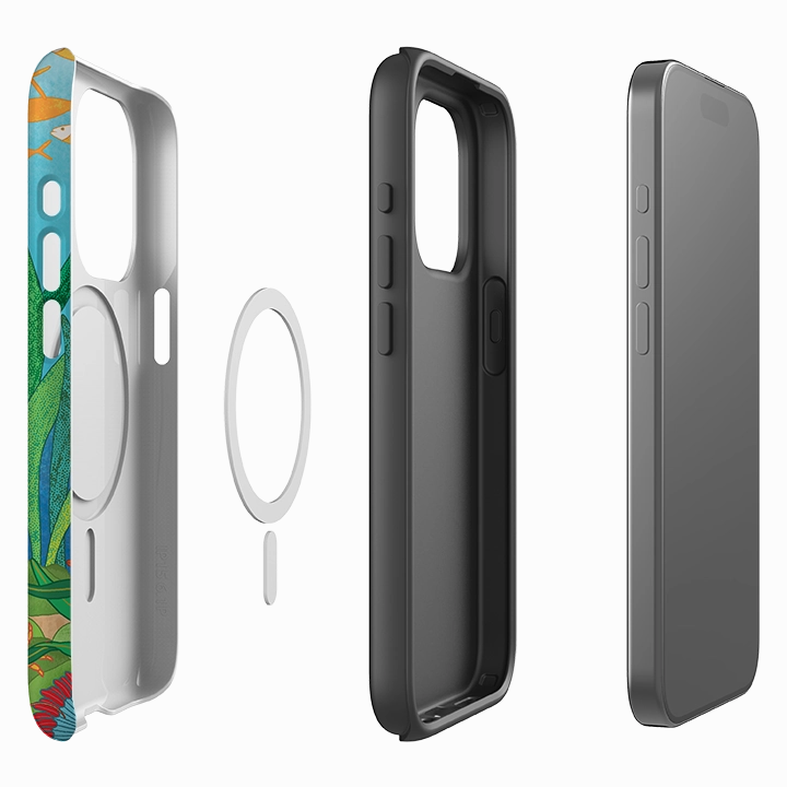 iPhone MagSafe Tough Case - Ocean By Natalie Pedetti Prack Modern Texture