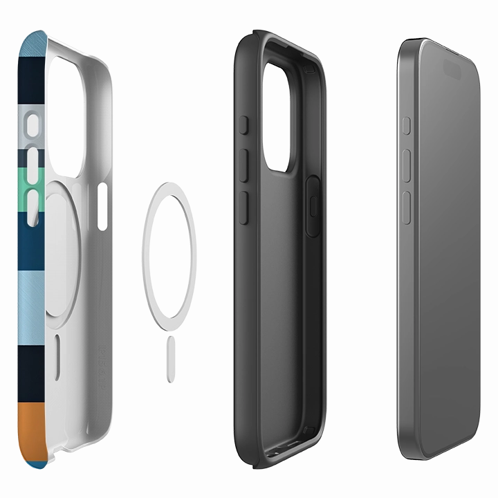 iPhone MagSafe Tough Case - Paris Gingham Grip Safe