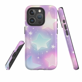Rugged Design Modern Finish iPhone MagSafe Tough Case - Pastel Stars II