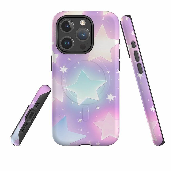 iPhone MagSafe Tough Case - Pastel Stars II Polished Surface