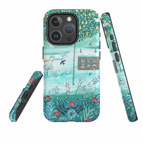 Polished Finish Texture Minimal Texture Layer iPhone MagSafe Tough Case - Pear Trees By Mary Stubberfield