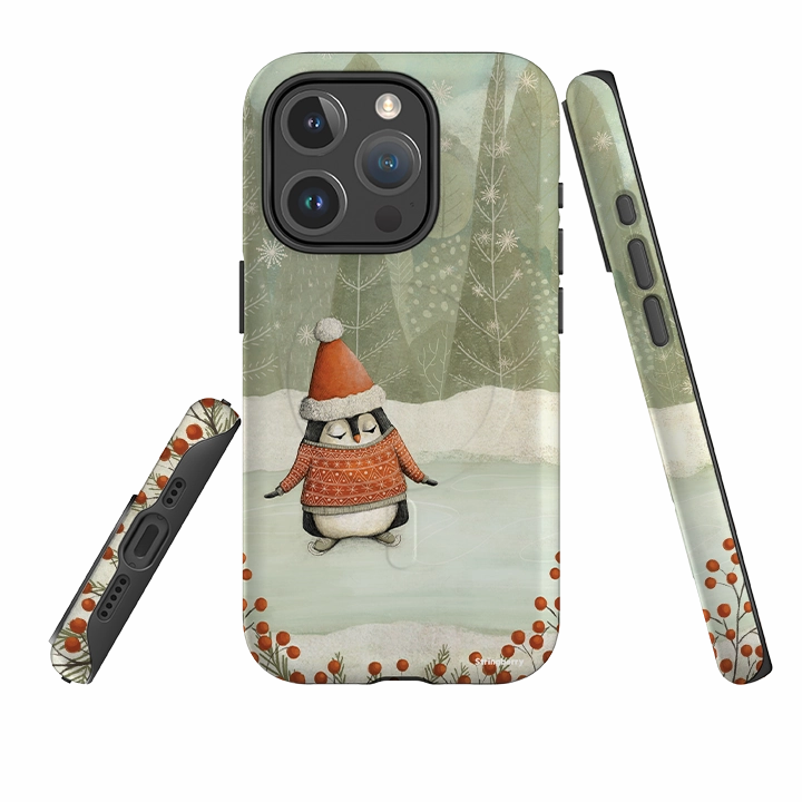 iPhone MagSafe Tough Case - Penguin By Maja Lindberg Premium Grip Practical Look