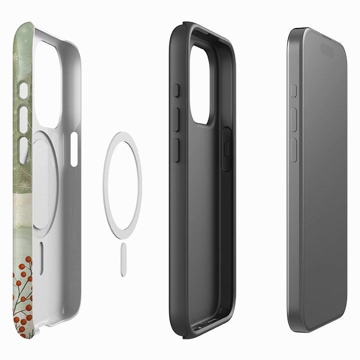 iPhone MagSafe Tough Case - Penguin By Maja Lindberg Hybrid Edge Finish