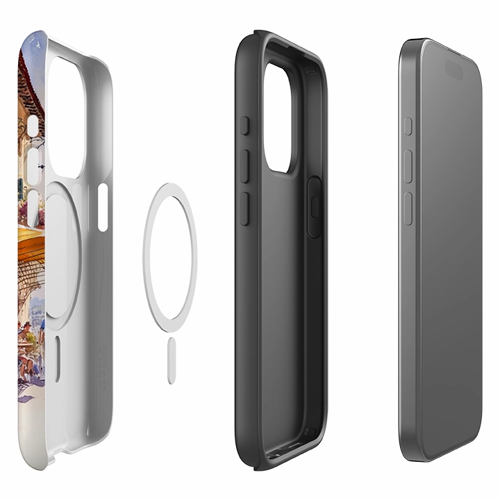 iPhone MagSafe Tough Case - Pienza Transparent Edge