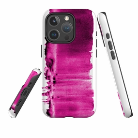 Durable Shape Smooth Touch iPhone MagSafe Tough Case -  Pink Ink By Kitty Joseph