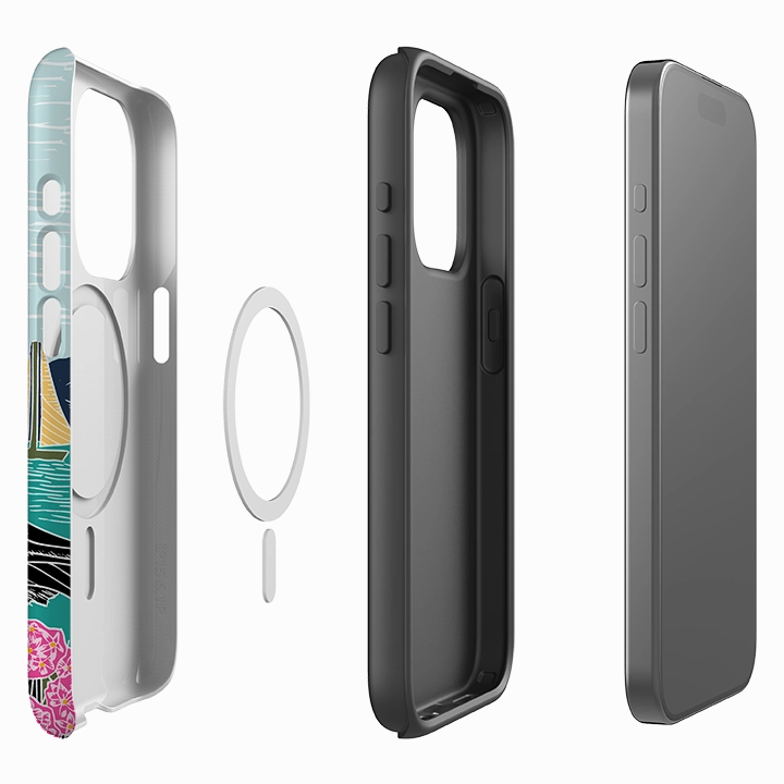 iPhone MagSafe Tough Case - Proud Puffin By Kate heiss Comfort Edge