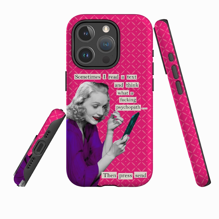 iPhone MagSafe Tough Case -  Psychopath By Clare Jordan Premium Touch Hybrid Material