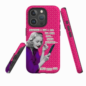 iPhone MagSafe Tough Case -  Psychopath By Clare Jordan Premium Touch Hybrid Material