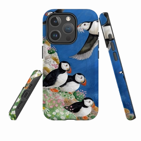 iPhone MagSafe Tough Case - Puffins By Bex Parkin High strength