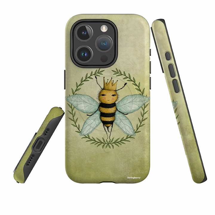 iPhone MagSafe Tough Case -  Queen Bee By Maja Lindberg Hybrid Touch Screen Bumper