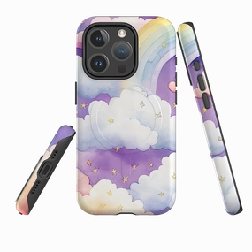 Protective Design Urban Texture iPhone MagSafe Tough Case - Rainbow Clouds II