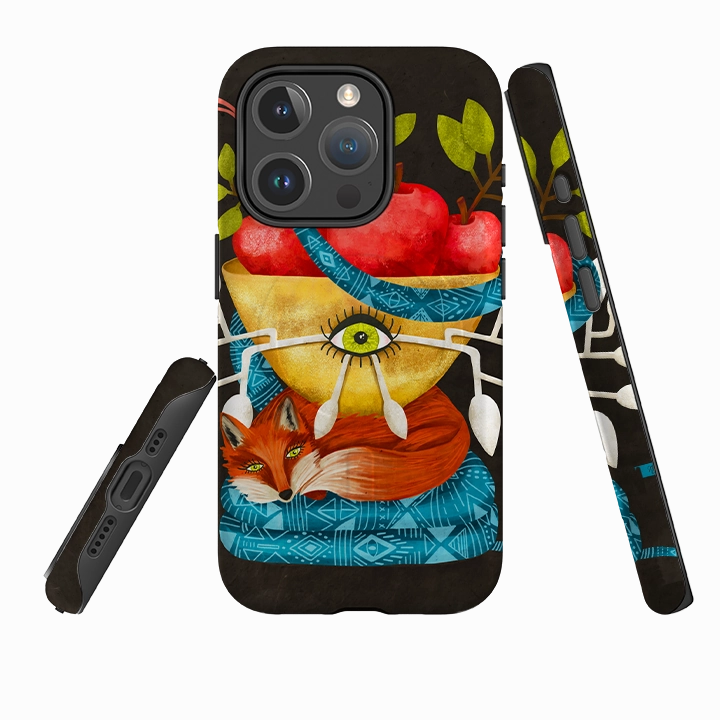 iPhone MagSafe Tough Case -  Rebel Large By Nina Pace Vivid Pattern Design Grip Enhanced