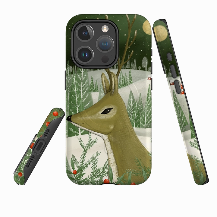 Lightweight Build Compact Shell iPhone MagSafe Tough Case -  Reindeer By Maja Lindberg